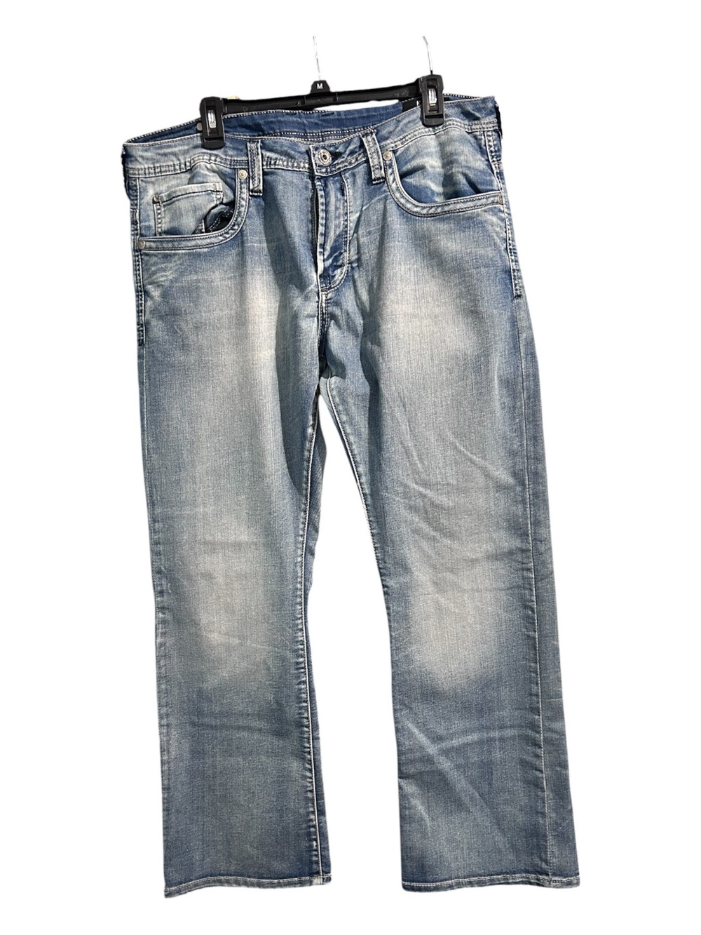 Buffalo David Bitton Men's Light Blue Straight Jeans